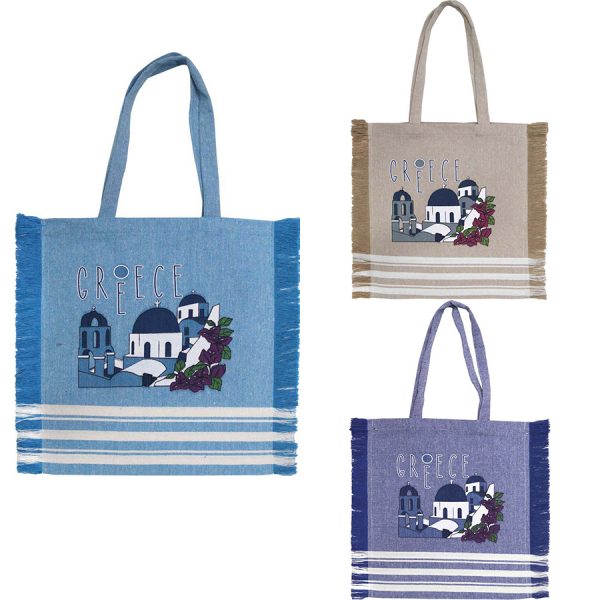 ΤΣΑΝΤΑ ΚΑΜΒΑΣ ΜΕ ΤΟΠΙΟ GREECE /38Χ42ΕΚ /ΣΥΣΚ10