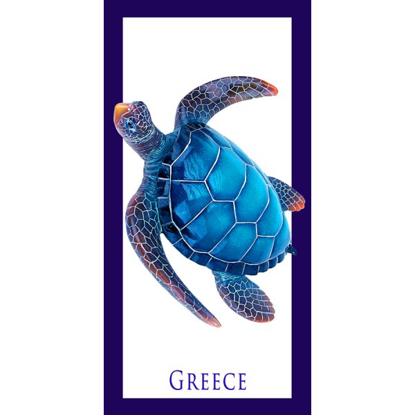 ΠΕΤΣΕΤΑ ΘΑΛΑΣ. ΒΕΛΟΥΤΕ ΜΕ ΧΕΛΩΝΑ GREECE /75Χ150ΕΚ /ΣΥΣΚ3