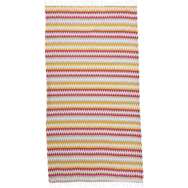 ΠΕΤΣΕΤΑ PESTEMAL ΡΙΓΕ ΚΟΚΚΙΝΟ-ΚΙΤΡΙΝΟ /90X180EK /ΣΥΣΚ3