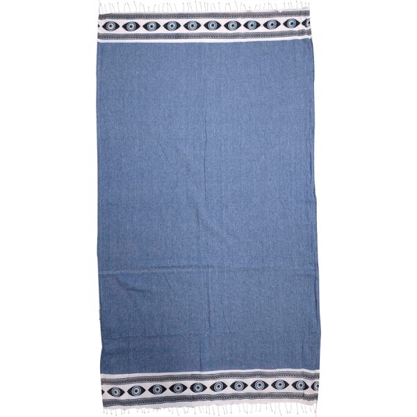 ΠΕΤΣΕΤΑ PESTEMAL ΜΕ ΜΑΤΙ ΜΠΛΕ /90X180EK /ΣΥΣΚ3