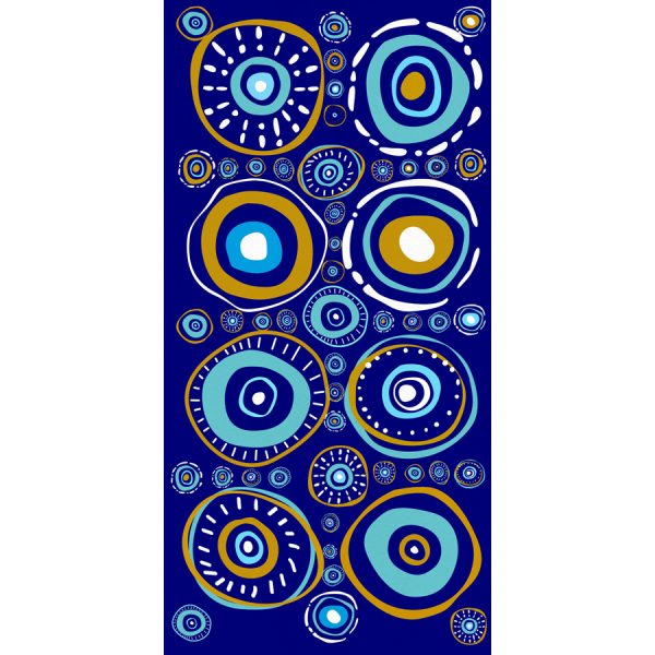 ΠΕΤΣΕΤΑ ΒΕΛΟΥΤΕ ΜΕ ΜΑΤΙΑ ΜΠΛΕ /75X150ΕΚ /ΣΥΣΚ3