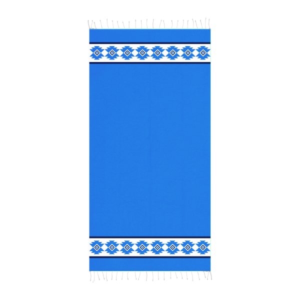 ΠΕΤΣΕΤΑ PESTEMAL ΜΕ ΚΡΟΣΙΑ ΓΑΛΑΖΙΑ ΓΕΩΜ. ΣΧΕΔΙΑ  /90Χ180ΕΚ /ΣΥΣΚ3