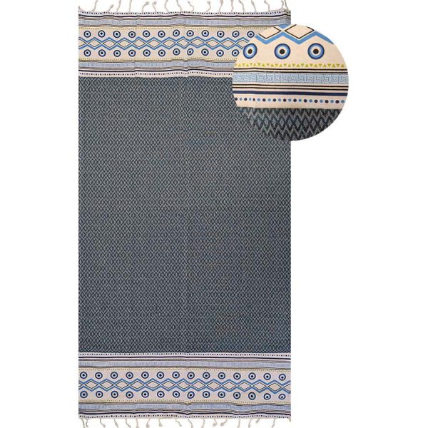 ΠΕΤΣΕΤΑ ΘΑΛΑΣΣΗΣ PESTEMAL ΜΕ ΜΑΤΑΚΙΑ ΠΡΑΣΙΝΗ /90Χ180ΕΚ /ΣΥΣΚ3