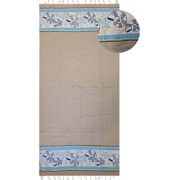 ΠΕΤΣΕΤΑ ΘΑΛΑΣΣΗΣ PESTEMAL ΚΟΧΥΛΙΑ ΜΠΕΖ /90Χ180ΕΚ /ΣΥΣΚ3