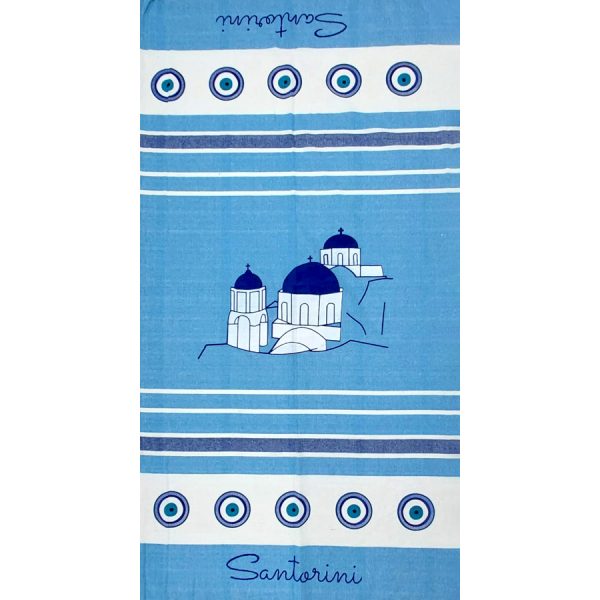 TOWEL PESTEMAL CHURCH SANTORINI /90Χ180CM