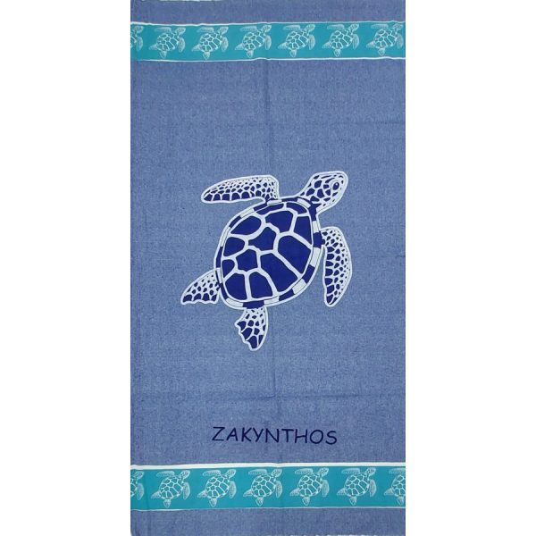 TOWEL PESTEMAL TURTLE ZAKYNTHOS /90Χ180CM