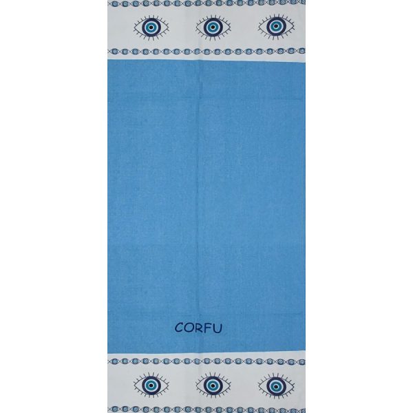 ΠΕΤΣΕΤΑ PESTEMAL ΜΕ ΜΑΤΑΚΙΑ ΚΕΡΚΥΡΑ ΓΑΛΑΖΙΟ /90Χ180ΕΚ /ΣΥΣΚ3