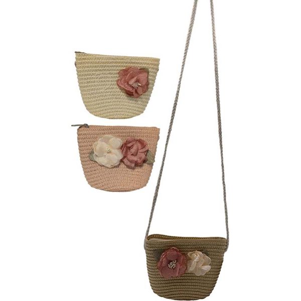 ΤΣΑΝΤΑ ΨΑΘΙΝΗ ΜΕ ΛΟΥΛΟΥΔΙΑ 3ΧΡΩΜ /ΣΥΣΚ6