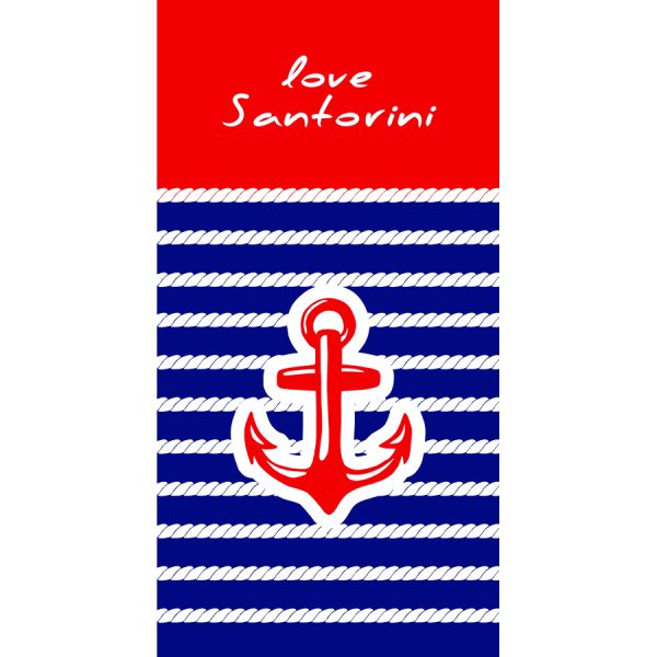 BEACH TOWEL SANTORINI  75X150CM