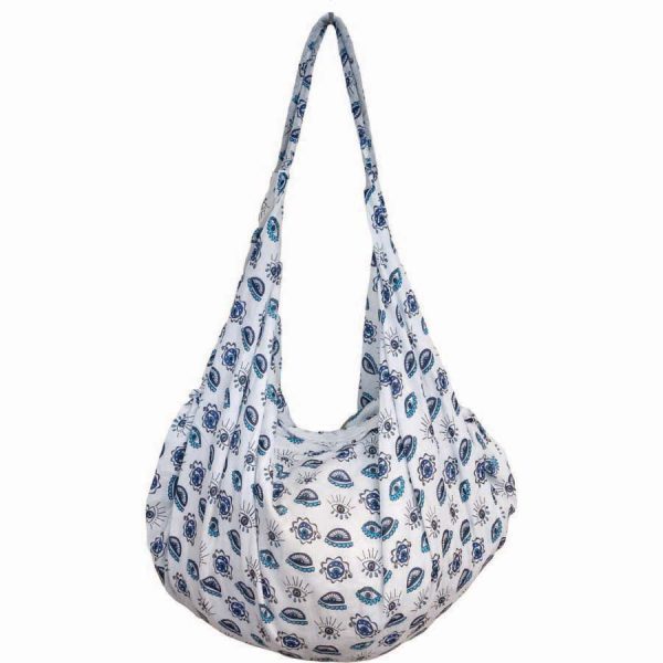 ΤΣΑΝΤΑ ΘΑΛΑΣΣΗΣ ΜΕ ΜΑΤΙΑ ΛΕΥΚΟ /ONE SIZE