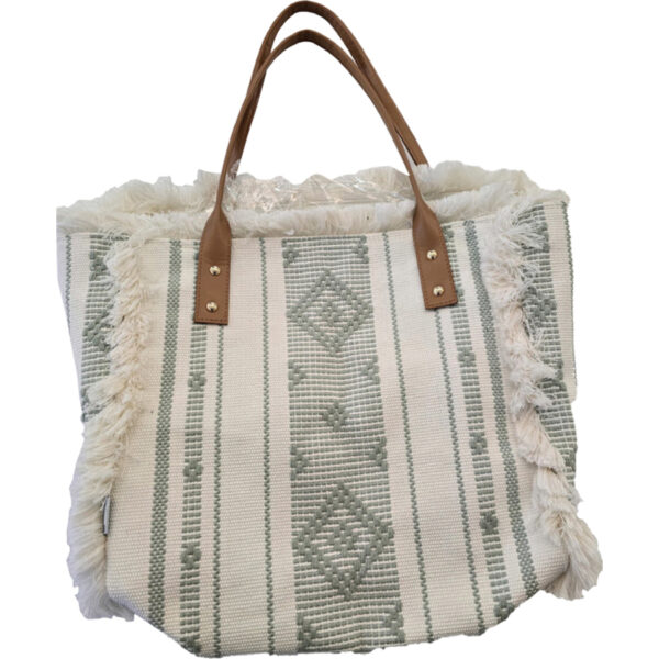 BAG WITH PRINTS  38X16CM