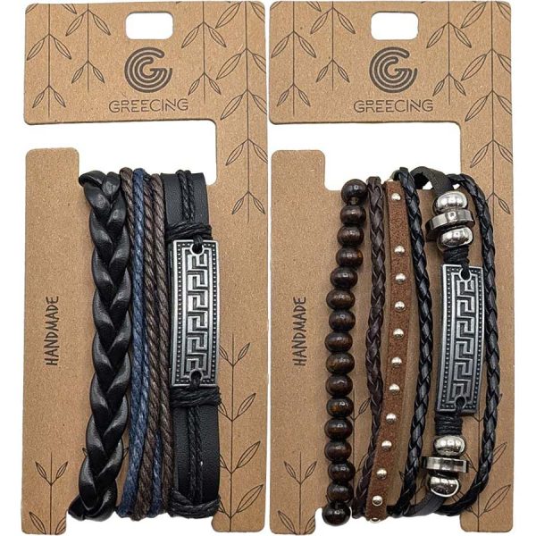 ΒΡΑΧΙΟΛΙ ΜΕ ΔΕΡΜΑΤΙΝΗ 3ΣΧΕΔΙΑ /ΣΥΣΚ12