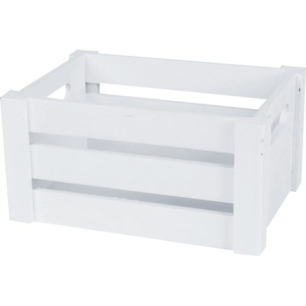 ΚΑΣΟΝΙ ΞΥΛΙΝΟ /25Χ18Χ12,5ΕΚ/ΛΕΥΚΟ