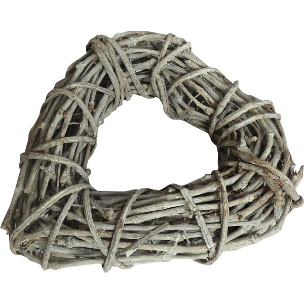 WOODEN HEART DECORATION  30Χ8CM