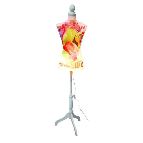 ΚΟΥΚΛΑ ΒΙΤΡΙΝΑΣ ΜΕ ΦΩΣ ΤΟΥΚΑΝ & ΦΛΑΜΙΝΓΚΟ ΛΕΥΚΟ /24Χ37,5Χ168ΕΚ