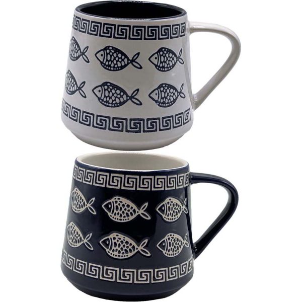 MUG WITH FISHES /7,5Χ8,7CM