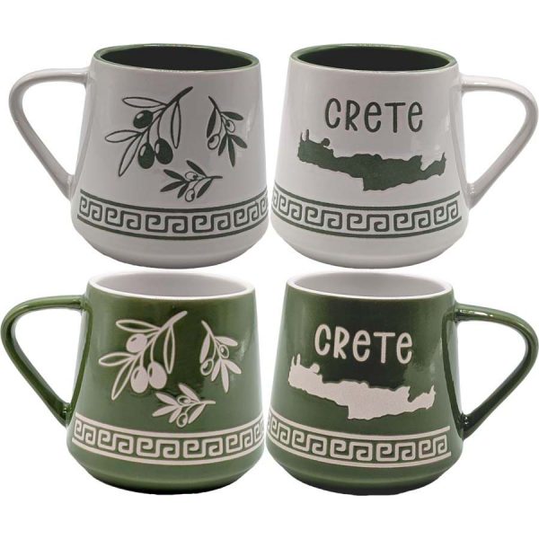 MUG MAP OF CRETE /7,5Χ8,7CM